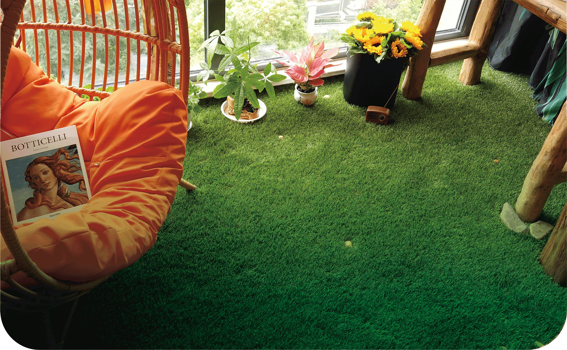 artificial grass on your balcony